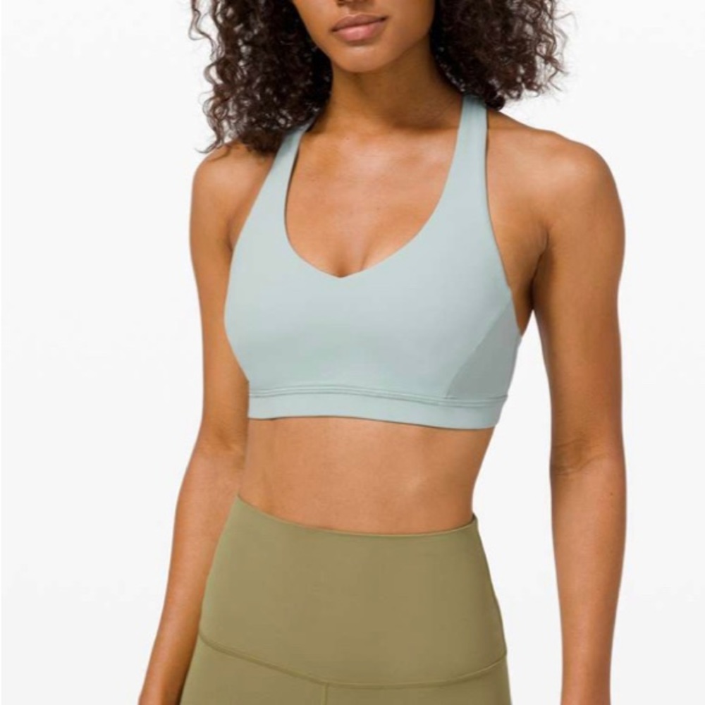 NWT Lululemon Arise Bra Hazy Jade Size 6